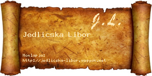Jedlicska Libor névjegykártya